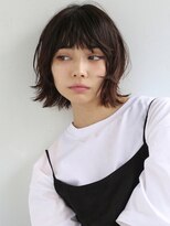 イメチェン/ホワイトブロンド/外ハネボブ/ワイドバング/表参道