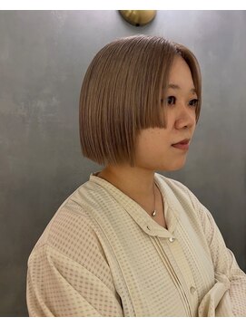 アース 高円寺店(HAIR & MAKE EARTH) くすみベージュと姫カット 【@mppp_32485】