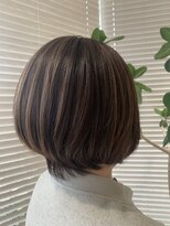 アース 三田南ウッディタウン店(HAIR&MAKE EARTH)&nbsp;大人ボブ前下がり小顔カットひし形