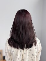 シュク 高円寺(SYUK)&nbsp;ブリーチなし/カシスブラウン/上品/髪質改善【SYUK高円寺】kanna