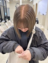 スニュウ(snuw)&nbsp;(snuw_hotaru)レイヤーボブマロンベージュラベンダーミルクティ