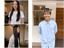 【stylist】山下拓真　@carta_takuma.   髪質改善/朝の15分をなくす/乾かすだけのナチュラルストレートヘア