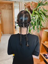 ネイビー(nvy)&nbsp;［ヘアセット］タイトツイン