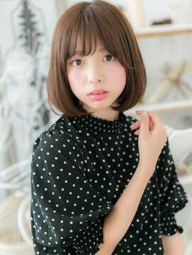 モッズヘア 越谷(mod's hair) 大人かわいい黒髪前下がり丸みボブレイヤーc7越谷20代30代40代
