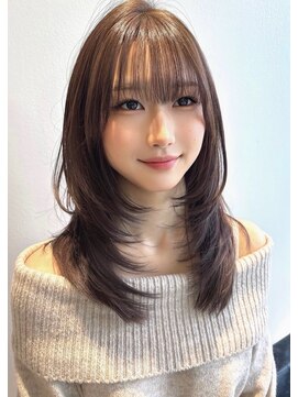 アールサロン アネックス 名駅(Rr SALON ANNEX) 韓国風ロング×髪質改善×ベージュ