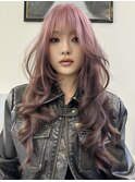 レイヤーカット/ウルフカット/ホワイトブロンド/外ハネボブ/美髪