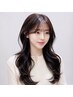 ≪人気NO.1≫韓国デザインカット+コテ巻きパーマ+トリートメント