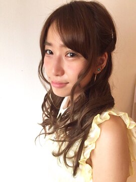 アイルビーヘア(I'll b hair) 【下北沢＊I'll b hair＊】グレージュ☆ハーフアップ