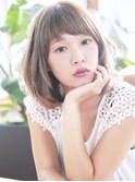 かわいいアッシュカラー×ふんわりラフカール【藤沢】