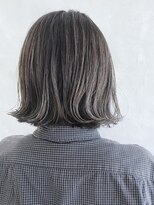 ムウ 難波(MOU)&nbsp;グレージュボブ_エッジショートくびれセミディアッシュカラー