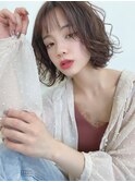 甘辛ミックスふんわりボブ/ナチュラルツヤカラー