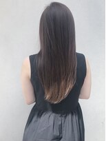 モルニ(MORNI)&nbsp;マロンベージュ_マロンベージュ Aラインボブ かきあげ