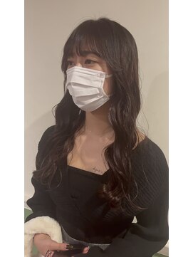 ソイルアヴェダ(Soil AVEDA) 韓国風顔周りカットカシスブラウン