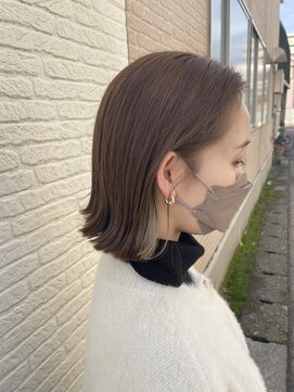 ヘアーリビングリコ 新潟笹口店(hair living Liko) 切りっぱなし bob