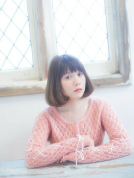 モニカ 横須賀中央店(Monica) デザインカラー/シルキーベージュ/グレージュカラー/斜めバング