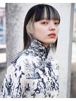 ロジェ(loje) 【loje】黒髪/インナーカラーホワイト/コントラストレイヤー★