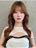 ローレイヤー×ナチュラルブラウン 韓国ヘア