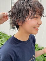 カノエ 山口小郡店(canoe) マッシュショートパーマ オレンジブラウン