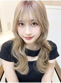 ★小顔前髪イメチェンくびレイヤーカット波内ウェーブ