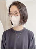 【mimura】黒髪ボブ　前髪なし　ぱつっとボブ　ストレート　草加