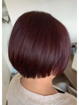 ツムギ ヘアー(tsumugi HAIR) ピンクブラウンカラーショートスタイル