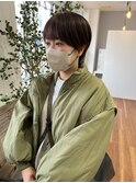 丸みショート×艶感ブラウン