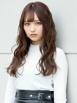 ファクトリーファイブ(Factory5) 小顔レイヤーロングブラウン20代30代40代くびれミディ韓国ヘア