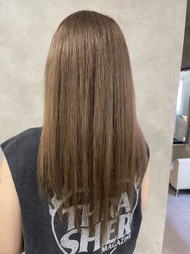 ルノン(LUNON) アプリコットオレンジくびれヘアハイライトカラー熊本