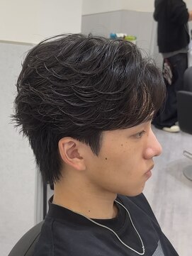 ビカムメンズヘアー 栄店(become men's hair) フェザーパーマフェザーショートニュアンスパーマ
