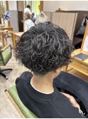 波巻きパーマ/パーマスタイル/ウェットヘア