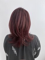 レオ 幸手(Leo)&nbsp;ブリーチなしダブルカラーアプリコットオレンジレッドピンク韓国