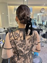 ケンジ 横浜(KENJE) タイトヘア/シニヨン/ベロアリボン/お呼ばれヘア