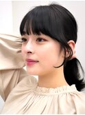 前髪/顔まわり小顔/大人レイヤー/レイヤーカット/丸顔/面長/銀座