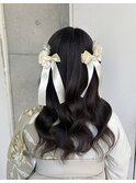 ねじりハーフツイン×袴のお着付け