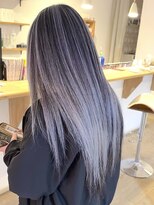 ブレイズヘアー(BLAZEhair)&nbsp;【コントラスト強め】ホワイトバレイヤージュ×ブリーチ２回