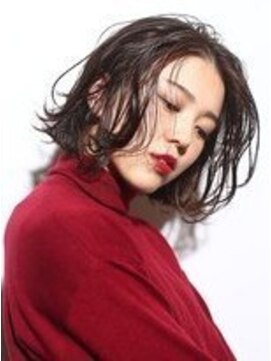 GoodFellas kitahorie【７月下旬OPEN（予定）】 ～色っぽセンターパート～　ツヤ感大人ボブ