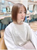 グレージュ/大人ショートヘア/ボブ/韓国/20代30代40代50代/立川