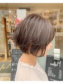 短すぎないゆったり丸みショートボブ