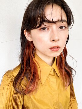 アンジェリカ(Angelica) 暗めカラー×インナーオレンジカラー