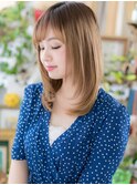 外国人風バイカラー小顔エアストレートc4戸田公園20代30代40代!
