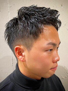 ビンゴ(BINGO) ba324ダークグレージュ束感バーバースタイルモテ髪2wayバング