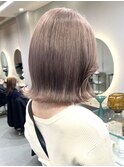ミルクティーベージュダブルカラーケアブリーチインナーカラー