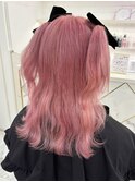 一度はしてみたい明るいキュートピンク*まゆ