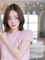 イオ 本厚木(io)&nbsp;外ハネボブくびれレイヤー似合わせカットナチュラルカラー小顔