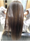 極細highlight、伸ばし中に抜群!うる艶ストレート[谷合