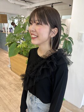 オーシャン(Ocean) 【OceanHair&Life田中愛梨】透明感くすみカラーオリーブベージュ