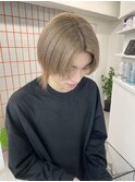 デザインカラー/レイヤーカット/ウェットヘア/オリーブベージュ