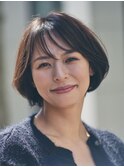 シースルーショートボブ