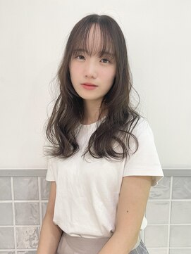 マアム ジー 明大前店(ma'am Zee) グレージュブラウン×重ためロングスタイル