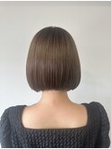 切りっぱなしボブ【グレージュ/ミルクティーベージュ】